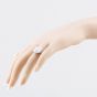 Second Hand 9ct White Gold 0.75ct Diamond Octagonal Cluster Ring 43121359