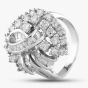 Second Hand Platinum 2.05ct Diamond Swirl Cluster Ring 431215635