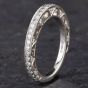 Second Hand Platinum 0.50ct Brilliant Cut Diamond 'Hearts On Fire' Half Eternity Ring 4312186