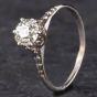 Second Hand Vintage White Gold 0.70ct Old Cut Diamond Solitaire Ring 4312192