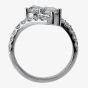 Second Hand 14ct White Gold 1.55ct Diamond Twist Ring 4312217