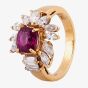 Second Hand 14ct Yellow Gold 1.50ct Ruby & 1.00ct Diamond Ring 4312302