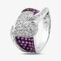 Second Hand 14ct White Gold 1.30ct Pink Sapphire & 1.00ct Diamond Ring 4312310