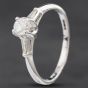 Second Hand 9ct White Gold 0.50ct Brilliant Cut Diamond Solitaire Ring 4312354
