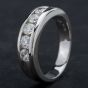 Second Hand Platinum Brilliant Diamond Half Eternity Ring 4312404