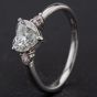 Second Hand Platinum Pink Heart Shaped Diamond Solitaire Ring 4312618