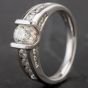 Second Hand 14ct White Gold 1.10ct Diamond Solitaire Shoulders Ring 4312922