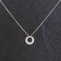 Second Hand Platinum Graduated Round Diamond Pendant 4314003