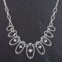 Second Hand 18ct White Gold 5.00ct Brilliant Cut Diamond 16 Inch Necklace 4314052
