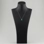 Second Hand Platinum 1.71ct Emerald & 0.31ct Brilliant Cut Diamond Pendant & 18 Inch Box Chain 43141026
