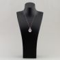 Second Hand Platinum Certificated 22.97ct Kunzite & 0.38ct Diamond Oval Pendant & 18 Inch Curb Chain 43141111