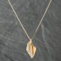 Second Hand 9ct Yellow Gold 0.50ct Brilliant Cut Diamond Graduated Pendant & 16 Inch Snake Chain 43141138