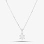 Second Hand Platinum 0.76ct Brilliant Cut Diamond Pendant & 16-18 Inch Trace Chain 43141145