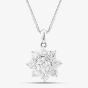 Second Hand Platinum 2.10ct Brilliant Cut Diamond Round Pendant & 16 Inch Box Chain 43141180