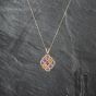 Second Hand 18ct Yellow Gold 2.9ct Multi Coloured Sapphire & 1.02ct Brilliant Cut Diamond Pendant & 18 Inch Curb Chain 43141184