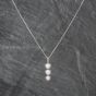 Second Hand Platinum 1.00ct Brilliant Cut Diamond Graduated Pendant & 16 Inch Curb Chain 43141233