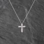 Second Hand Platinum 0.50ct Brilliant Cut Diamond Set Cross Pendant & 16 Inch Trace Chain 43141237
