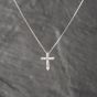 Second Hand 18ct White Gold 0.50ct Brilliant Cut Diamond Set Pendant & 15 Inch Box Chain 43141242