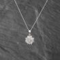 Second Hand Platinum 1.00ct Diamond Fancy Pendant & 16 Inch Trace Chain 43141249