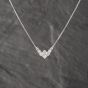 Second Hand Platinum 1.03ct Brilliant Cut Diamond Set Pendant & 16 Inch Box Chain 43141251