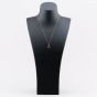 Second Hand 9ct Yellow Gold Clover Pendant & 18 Inch Curb Chain 43141311