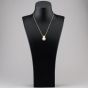 Second Hand 18ct Yellow Gold Diamond & 0.32ct South Sea Pearl Pendant & 18 Inch Box Chain 4314132