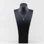 Second Hand Platinum 0.96ct Sapphire & 0.43ct Brilliant Cut Diamond Pear Shaped Cluster Pendant & 16 Inch Box Chain 43141343