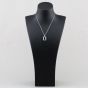 Second Hand Platinum 4.73ct Sapphire & 1.05ct Brilliant Cut Diamond Emerald Cut Pendant & 16 Inch Prince Of Wales Chain 43141345