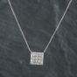 Second Hand 14ct White Gold 0.66ct Diamond Pendant & 18 Inch Trace Chain 4314152