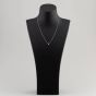 Second Hand White Gold 0.10ct Brilliant Cut Diamond Pendant & 18 Inch Trace Chain 4314188