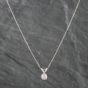 Second Hand White Gold 0.50ct Brilliant Cut Diamond Pendant & 18 Inch Trace Chain 4314214