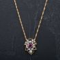 Second Hand 14ct Yellow Gold 16 inch Ruby Pendant 4314501
