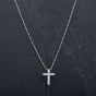 Second Hand Platinum 16" Diamond Cross Pendant 4314510