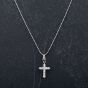Second Hand Platinum 16 inch Diamond Cross Pendant 4314511