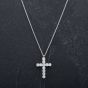 Second Hand Platinum 16" Diamond Cross Pendant 4314514