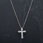 Second Hand Platinum 18 inch Diamond Cross Pendant 4314515