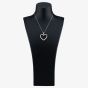 Second Hand 14ct White Gold 16 inch Diamond Heart Pendant 4314516
