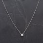 Second Hand 14ct White Gold 18" Round Brilliant Cut Diamond Cluster Pendant 4314534