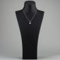 Second Hand Platinum Oval Sapphire and Brilliant Cut Diamond Pendant 4314602