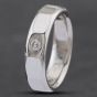 Second Hand 14ct White Gold Brilliant Cut Diamond Band Ring 43151016
