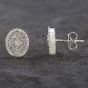 Second Hand 9ct White Gold 0.25ct Diamond Oval Stud Earrings 43170130