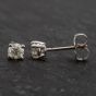 Second Hand Platinum 4 Claw Diamond Stud Earrings 4317013