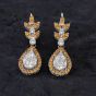 Second Hand 18ct White Gold 2.19ct Diamond & 1.40ct Brilliant Cut Yellow Diamond Dropper Earrings 4317025