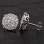 Second Hand 14ct White Gold Diamond Stud Earrings 4317040