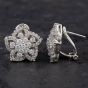 Second Hand 18ct White Gold 1.75ct Brilliant Cut Diamond 5 Point Star Openwork Stud Earrings 4317076
