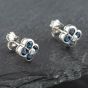Second Hand White Gold 0.66ct Brilliant Cut Sapphire & Diamond Stud Earrings 43171064