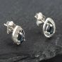 Second Hand White Gold 0.35ct Sapphire & Diamond Pear Shaped Stud Earrings 43171079