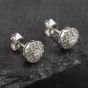 Second Hand 9ct White Gold 0.50ct Brilliant Cut Diamond Cluster Stud Earrings 43171129