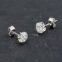 Second Hand Platinum 1.63ct Brilliant Cut Diamond Claw Set Stud Earrings 43171361