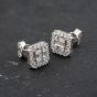 Second Hand 14ct White Gold 0.80ct Diamond Multi-Cut Stud Earrings 43171367